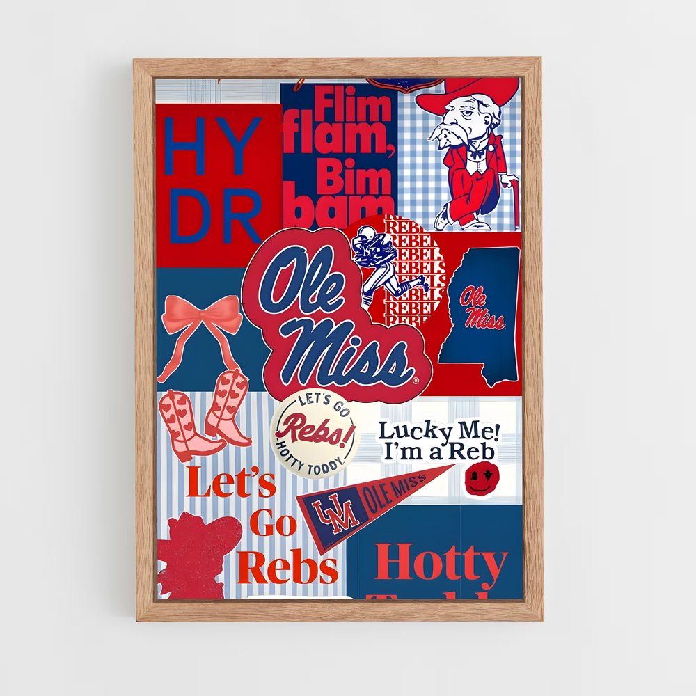 Poster Ole de miss – affiche Baseball (vue 4)